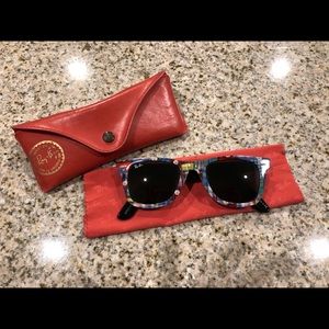 Ray Ban limited edition button sunglasses